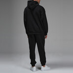 Connor Hoodie Track Suit Set // Black (M)
