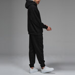 Connor Hoodie Track Suit Set // Black (M)