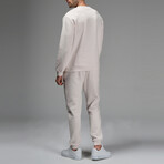 Kai Crewneck Track Suit Set // Cream (M)