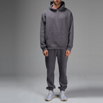 Connor Hoodie Track Suit Set // Dark Gray (S)