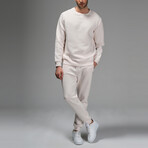 Kai Crewneck Track Suit Set // Cream (M)