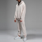 Connor Hoodie Track Suit Set // Cream (L)