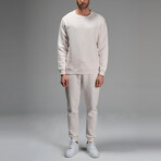 Kai Crewneck Track Suit Set // Cream (M)
