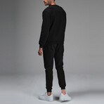 Kai Crewneck Track Suit Set // Black (XL)