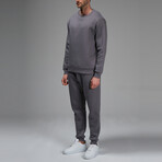 Kai Crewneck Track Suit Set // Dark Gray (XL)