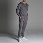 Kai Crewneck Track Suit Set // Dark Gray (XL)