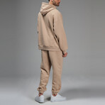 Connor Hoodie Track Suit Set // Light Brown (M)