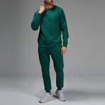 Kai Crewneck Track Suit Set // Green (XL)