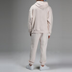 Connor Hoodie Track Suit Set // Cream (L)