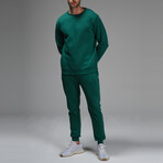 Kai Crewneck Track Suit Set // Green (XL)
