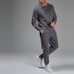 Kai Crewneck Track Suit Set // Dark Gray (XL)