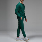 Kai Crewneck Track Suit Set // Green (XL)