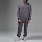 Connor Hoodie Track Suit Set // Dark Gray (S)