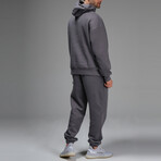 Connor Hoodie Track Suit Set // Dark Gray (S)