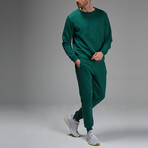 Kai Crewneck Track Suit Set // Green (XL)