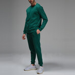 Kai Crewneck Track Suit Set // Green (XL)