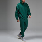 Connor Hoodie Track Suit Set // Green (L)