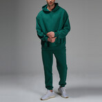 Connor Hoodie Track Suit Set // Green (L)