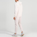 Ider Zip Up Drawstring Hoodie Track Suit Set // Cream (XL)