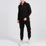 Kre Quarter Zip Track Suit Set // Black (S)