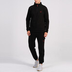 Ala Quarter Zip + Cargo Joggers Track Suit Set // Black (M)