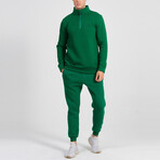 Kre Quarter Zip Track Suit Set // Benetton Green (M)