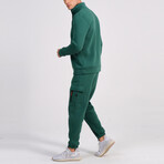 Ala Quarter Zip + Cargo Joggers Track Suit Set // Green (XS)