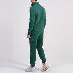 Ala Quarter Zip + Cargo Joggers Track Suit Set // Green (XS)