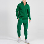Kre Quarter Zip Track Suit Set // Benetton Green (M)