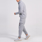 Ala Quarter Zip + Cargo Joggers Track Suit Set // Gray (L)