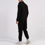 Ala Quarter Zip + Cargo Joggers Track Suit Set // Black (M)