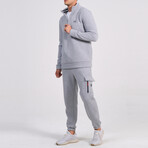 Ala Quarter Zip + Cargo Joggers Track Suit Set // Gray (L)