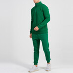 Kre Quarter Zip Track Suit Set // Benetton Green (M)