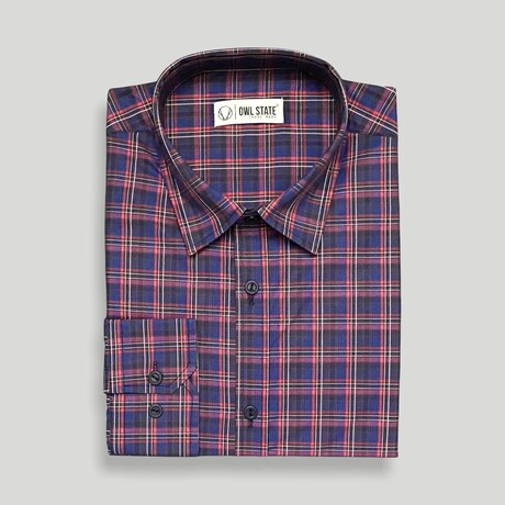 Craig Slim Fit Shirt // Red + Parliament (Small)