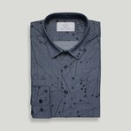 Pisa Slim Fit Shirt // Dark Blue (Small)