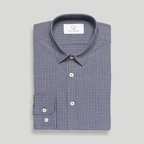 Kavala Slim Fit Shirt // Navy (Small)