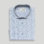 Dale Slim Fit Shirt // Blue (X-Large)