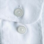 Michael Casual Slim Fit Poplin Shirt // White (Small)