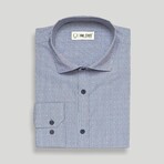 Nick Slim Fit Shirt // Navy (Small)