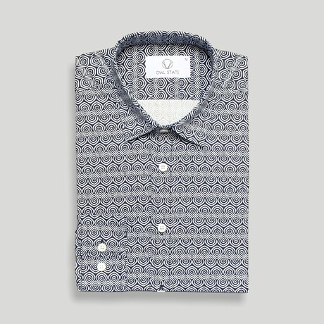 Palermo Slim Fit Shirt // Navy (Small)