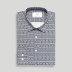 Palermo Slim Fit Shirt // Navy (Small)