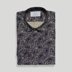 Capri Slim Fit Shirt // Navy (Small)