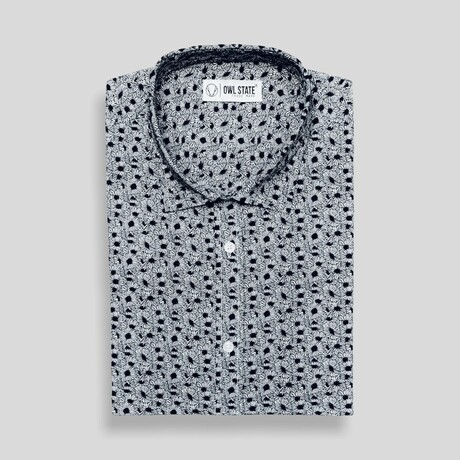 Karl Slim Fit Shirt // Navy (Small)