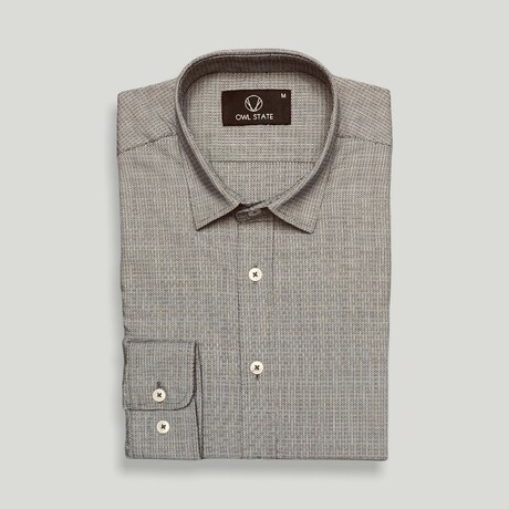 Siena Slim Fit Shirt // Brown (Small)
