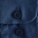 Cameron Casual Slim Fit Poplin Shirt // Blue (Small)