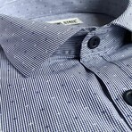 Nick Slim Fit Shirt // Navy (Small)