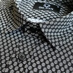 Turin Slim Fit Shirt // Black (Small)