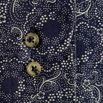 Capri Slim Fit Shirt // Navy (Small)