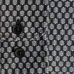 Turin Slim Fit Shirt // Black (Small)