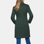 Women's Super Fine Virgin Wool Coat // Hunter Green (2XL)